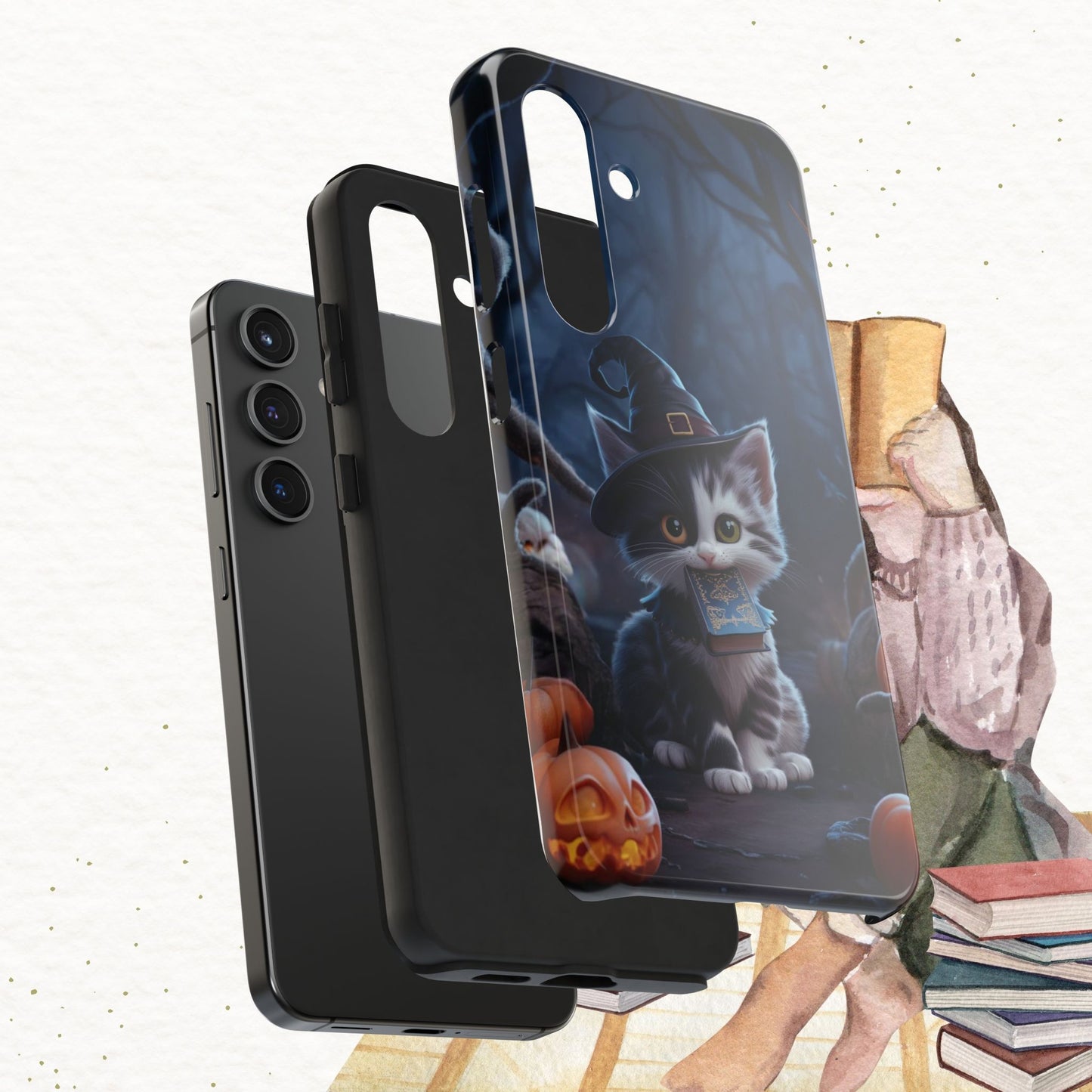 Chrono Catnap Wireless Charging Support Tough Case