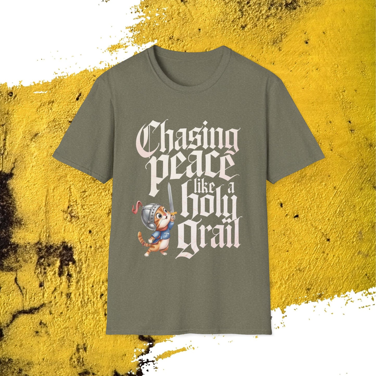 Chasing Peace Like Holy Grail Cotton Tee