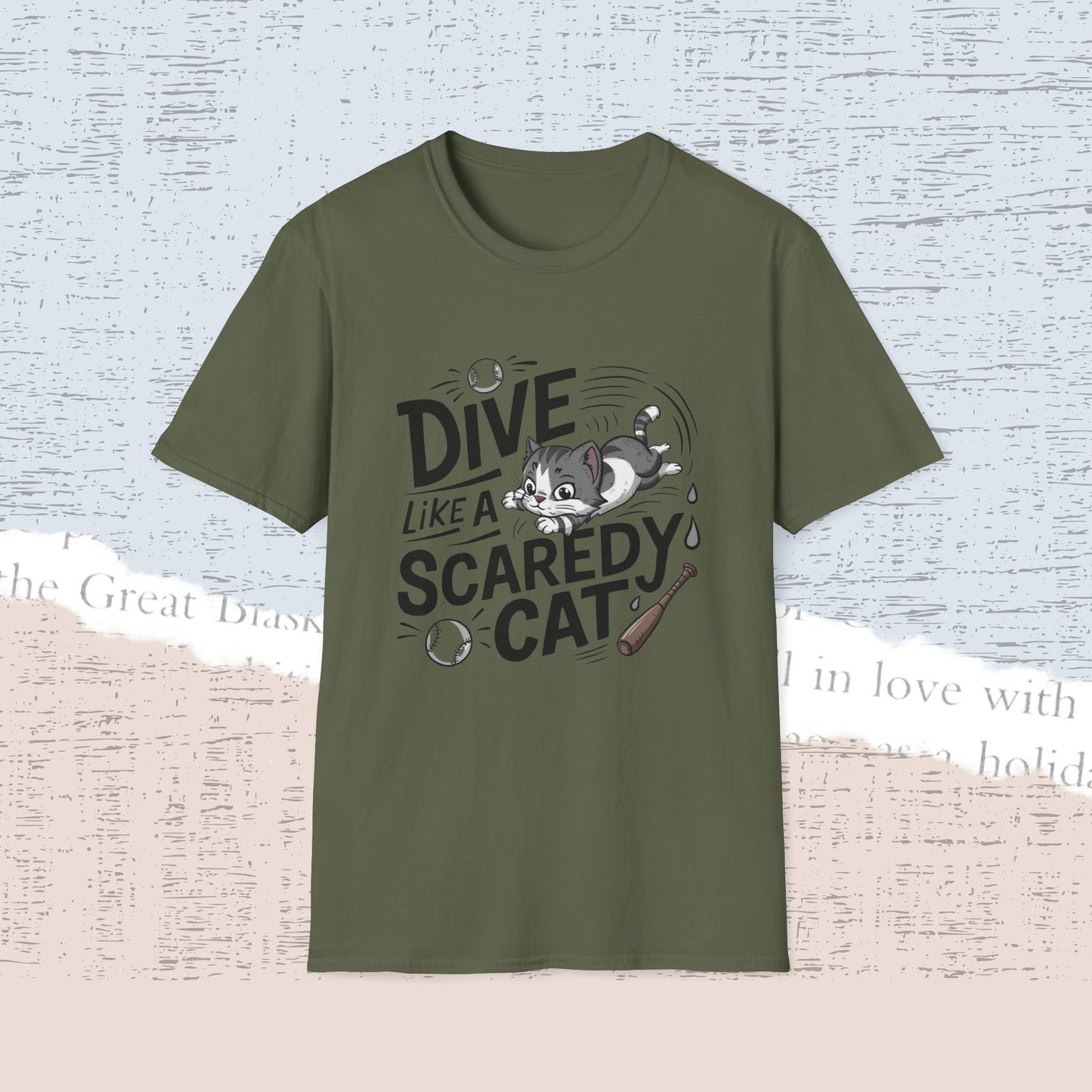 Dive Like Scaredy Cotton Men Tee