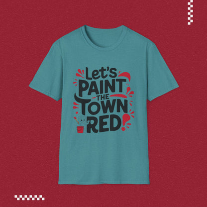 Let Paint Town Red Idiom Cotton T-Shirt