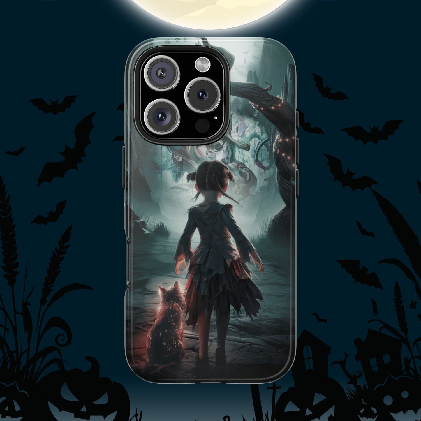 Feline Festivities Wireless Charging Support Tough Case.