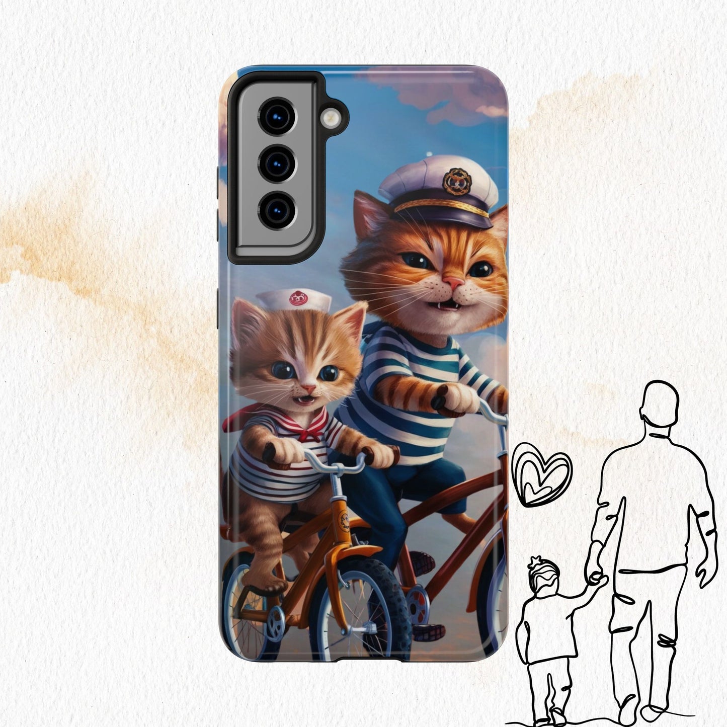 Nine Lives Wireless Charging Support Tough Case