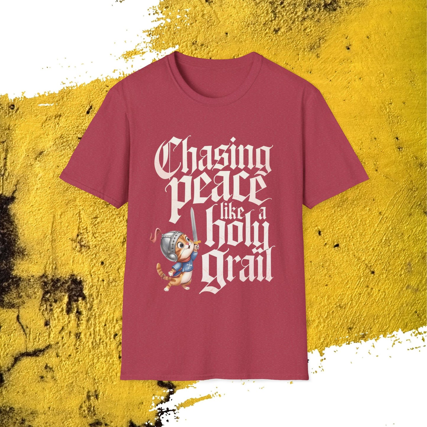 Chasing Peace Like Holy Grail Cotton Tee