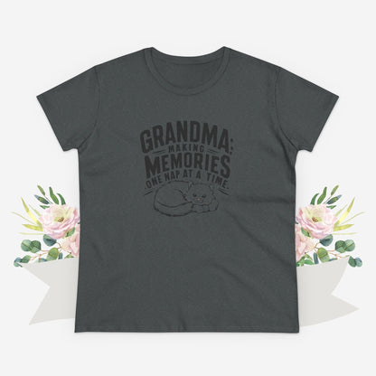 Grandpa Having Memory One Nap A Time  Women Cotton Tshirt