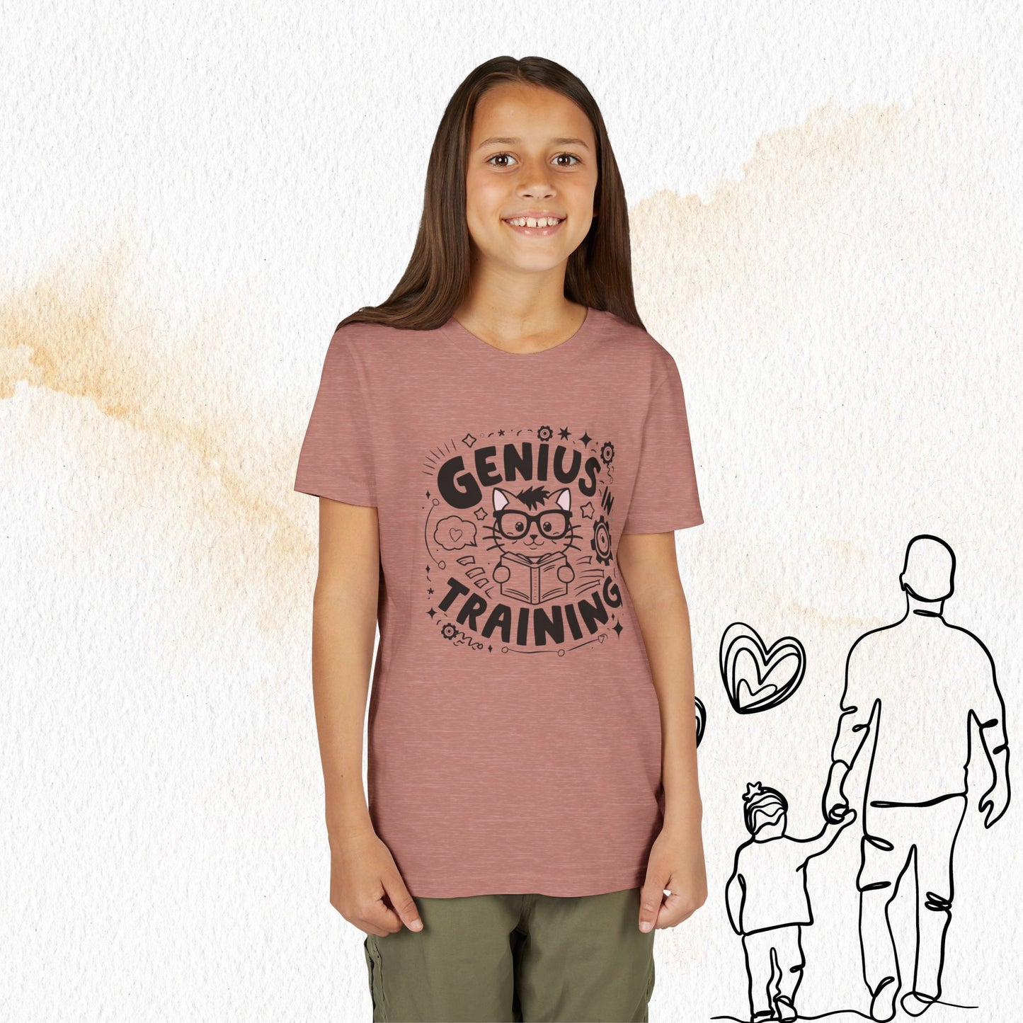 Genius In Training Youth Heavy Cotton T-Shirt