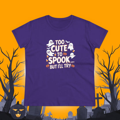 Creepy Cheers Women Cotton Tshirt