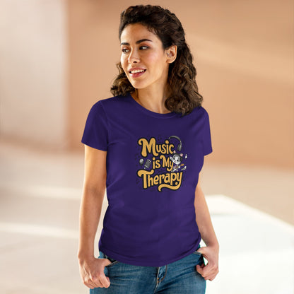 Music Is My Therapy Women Tshirts