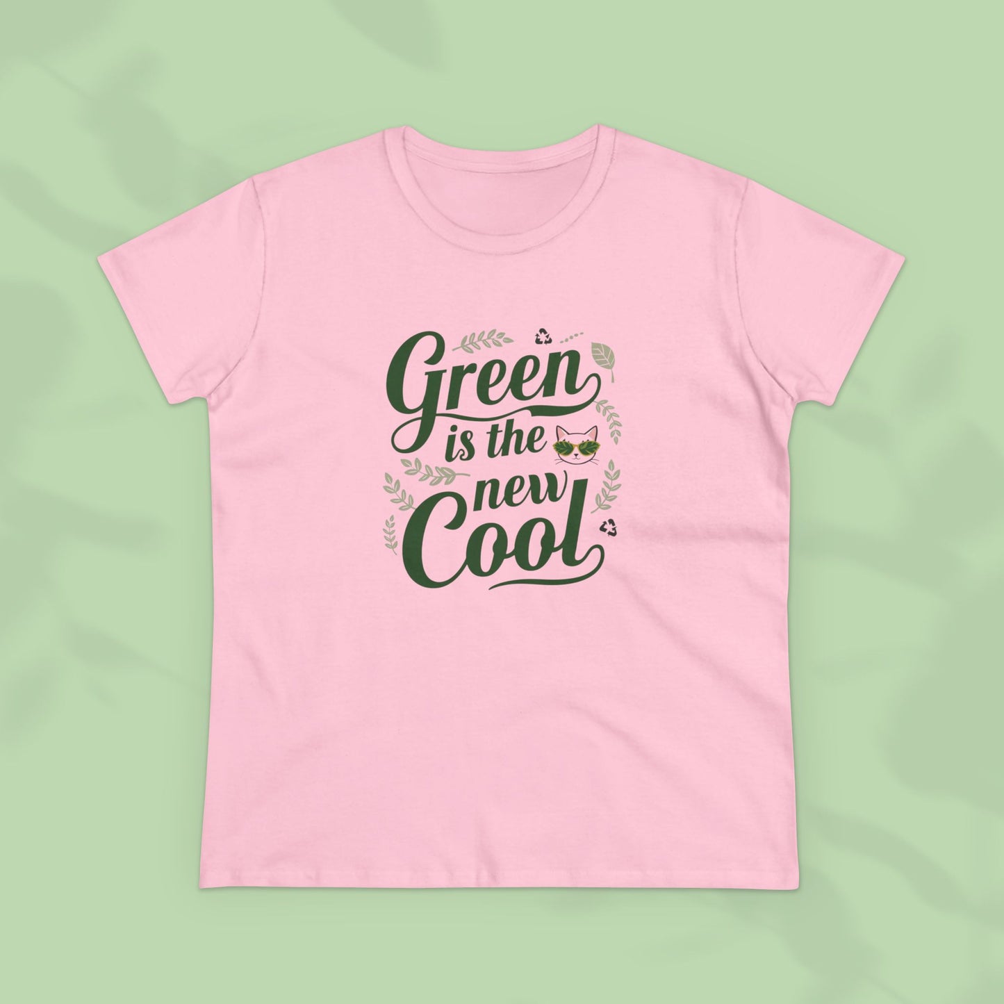 Green Is The New Cool Women Cotton Tees