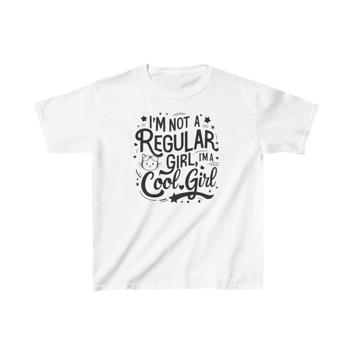I am Not Regular Girl I am Cool Girls Kid Cotton T-Shirt