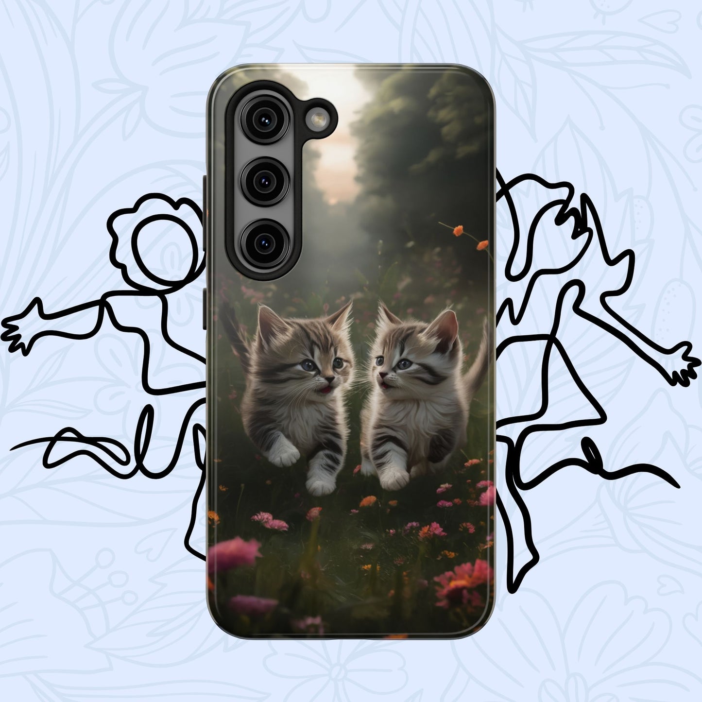 Furever Friends Wireless Charging Support Tough Case