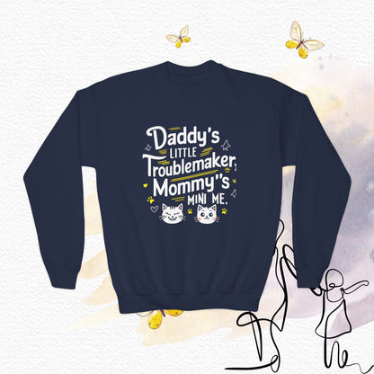Mini-Lioness Meowster Youth Crewneck Sweatshirt