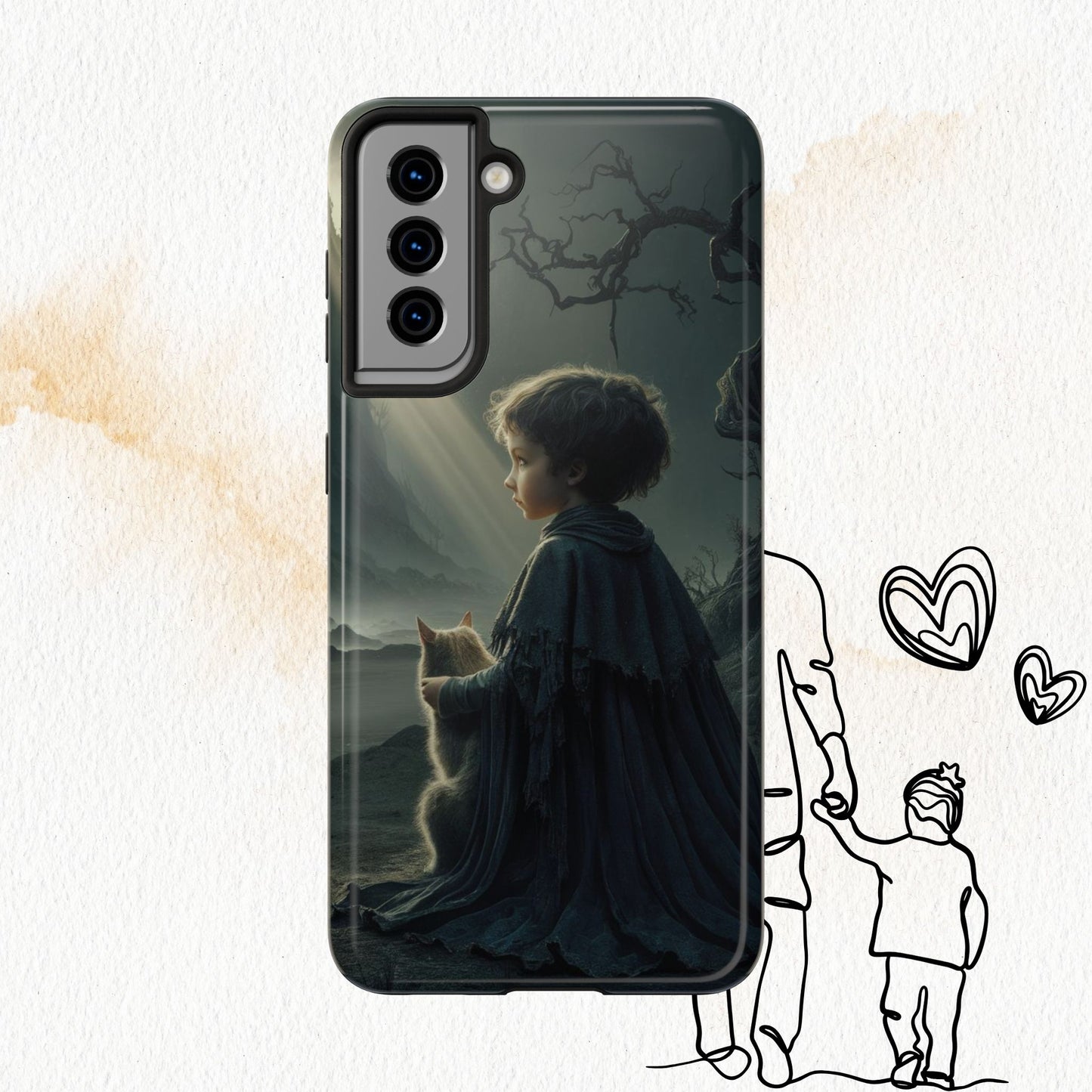 Meowtime Mate Wireless Charging Support Tough Case.