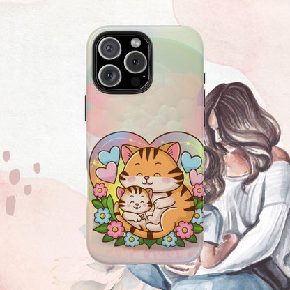 Kitten Cuddle Wireless Charging Support Tough Case