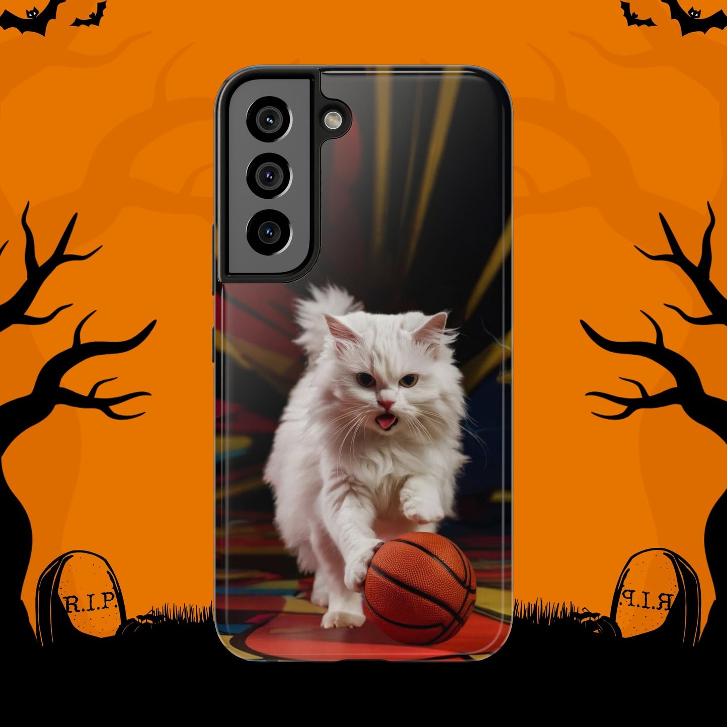 Alley-Oop Meow Wireless Charging Support Tough Case.
