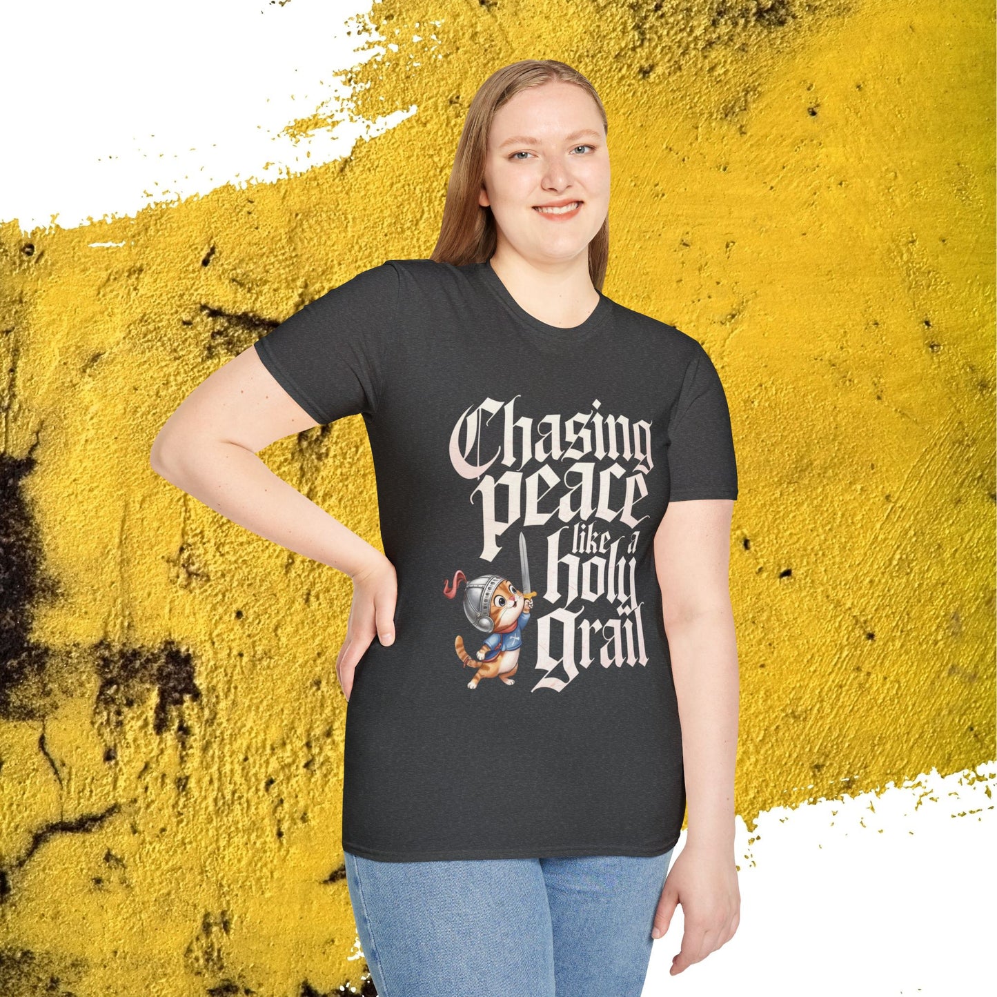 Chasing Peace Like Holy Grail Cotton Tee