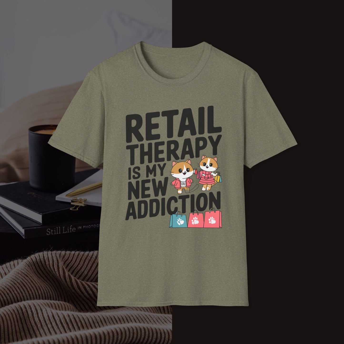 Retail Therapy Is My New Addiction Unisex Softstyle T-Shirt