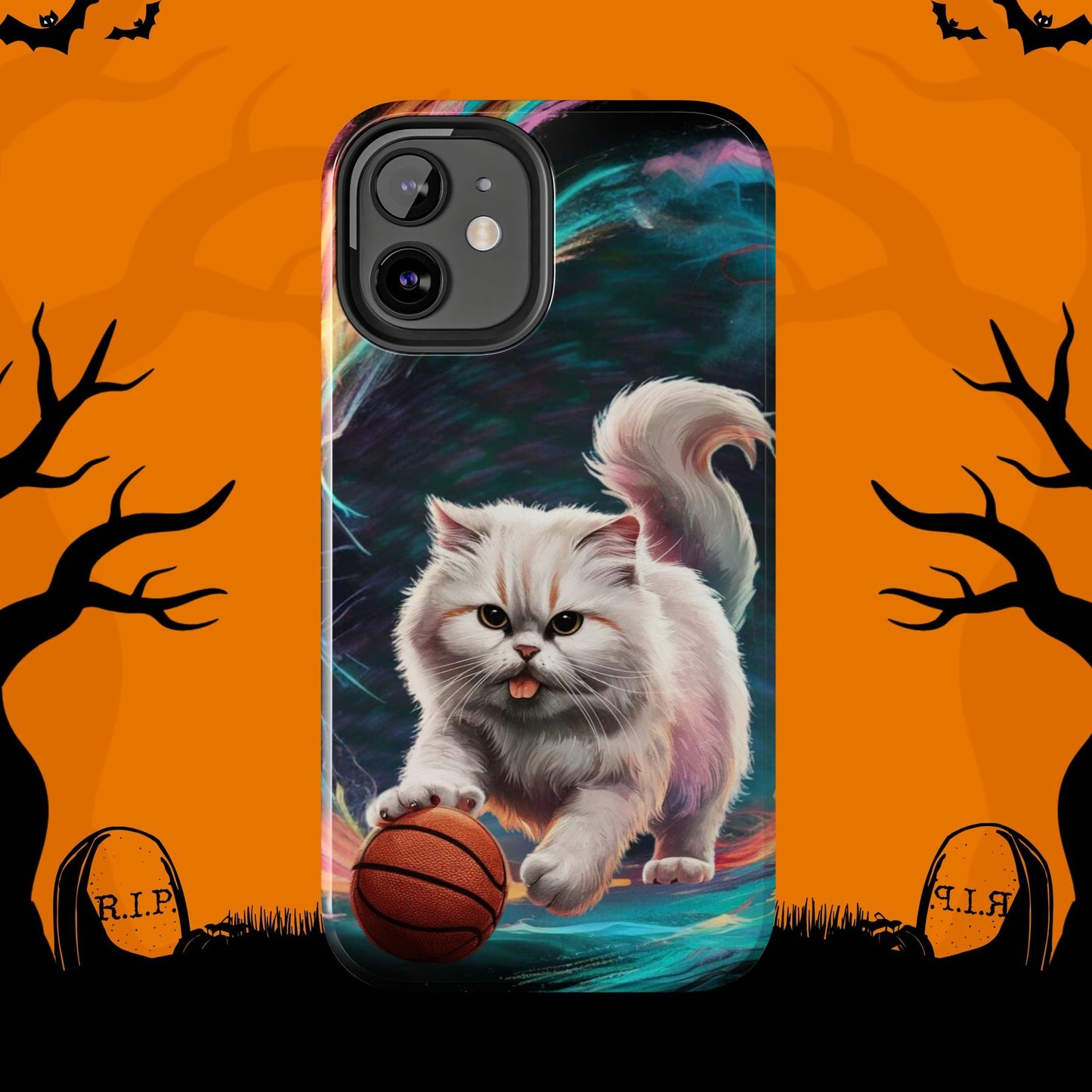 Meowble Dribble Wireless Charging Support Tough Case.