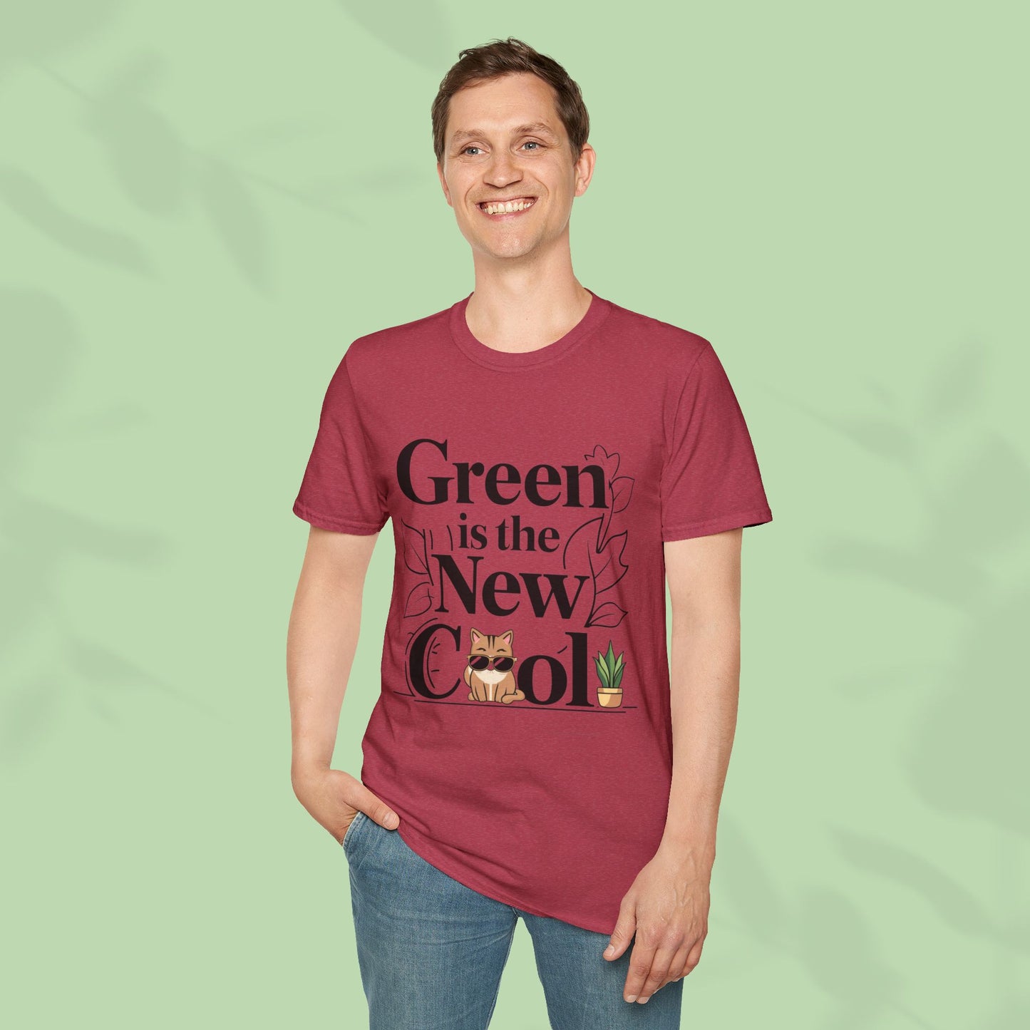 Green Is The New Cool Cotton T-Shirt