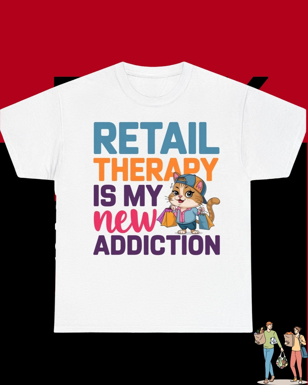 Retail Therapy Cotton T-Shirt