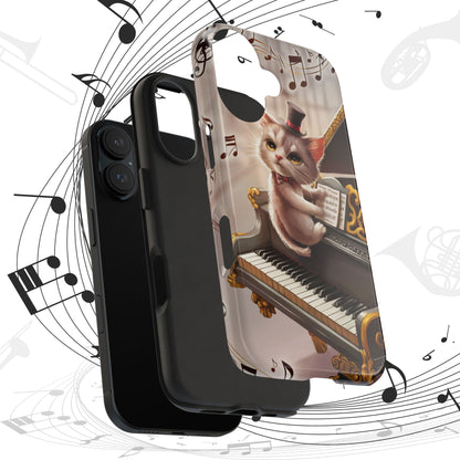 Meowsic Shield Wireless Charging Support Tough Case