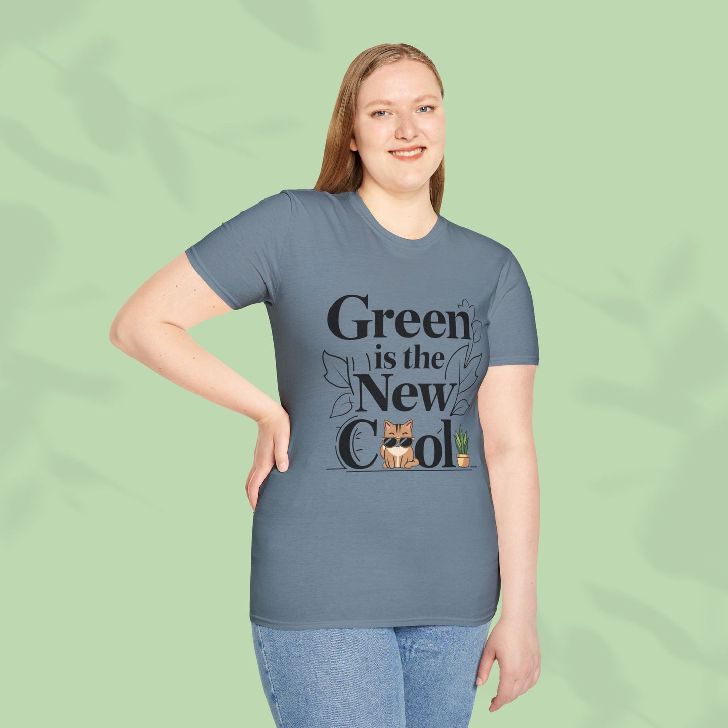 Green Is The New Cool Cotton T-Shirt