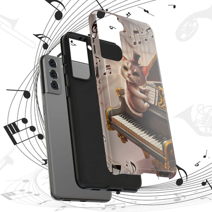 Meowsic Shield Wireless Charging Support Tough Case