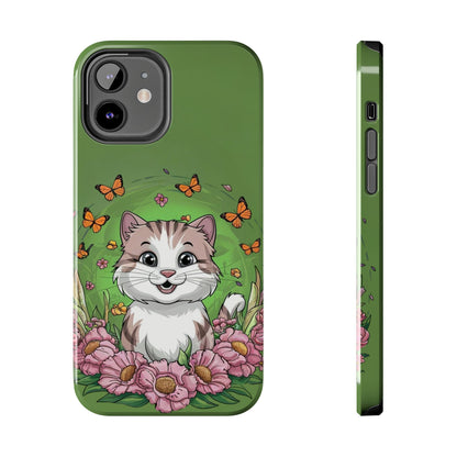 Green Mewsic Wireless Charging Support Tough Case