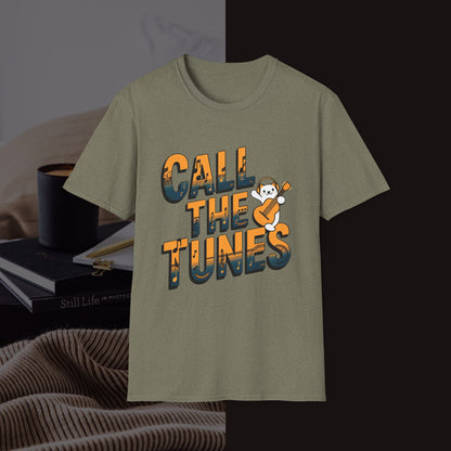 Call The Tunes Music Idiom Unisex Softstyle T-Shirts