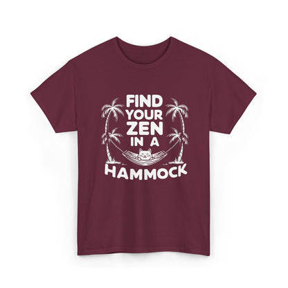 Find Your Zen In A Hammock Cotton tee