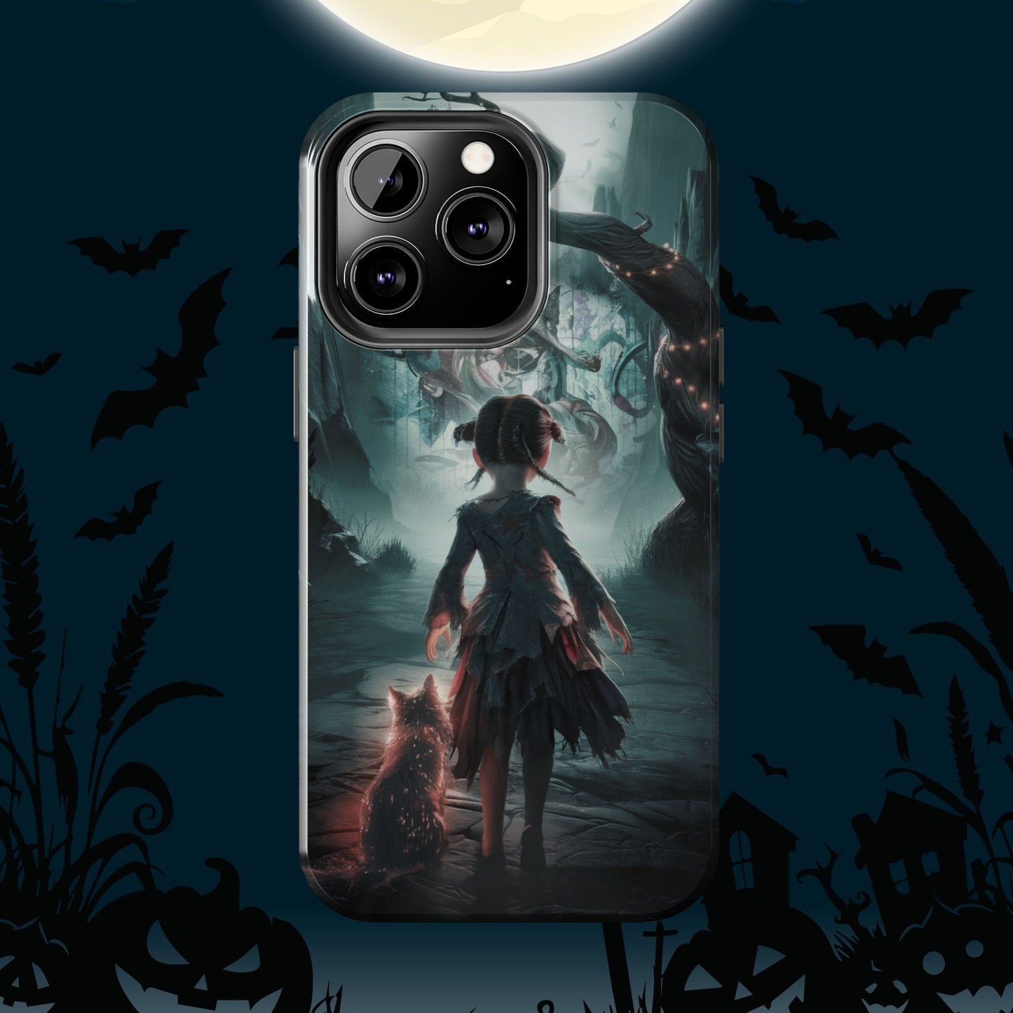 Feline Festivities Wireless Charging Support Tough Case.