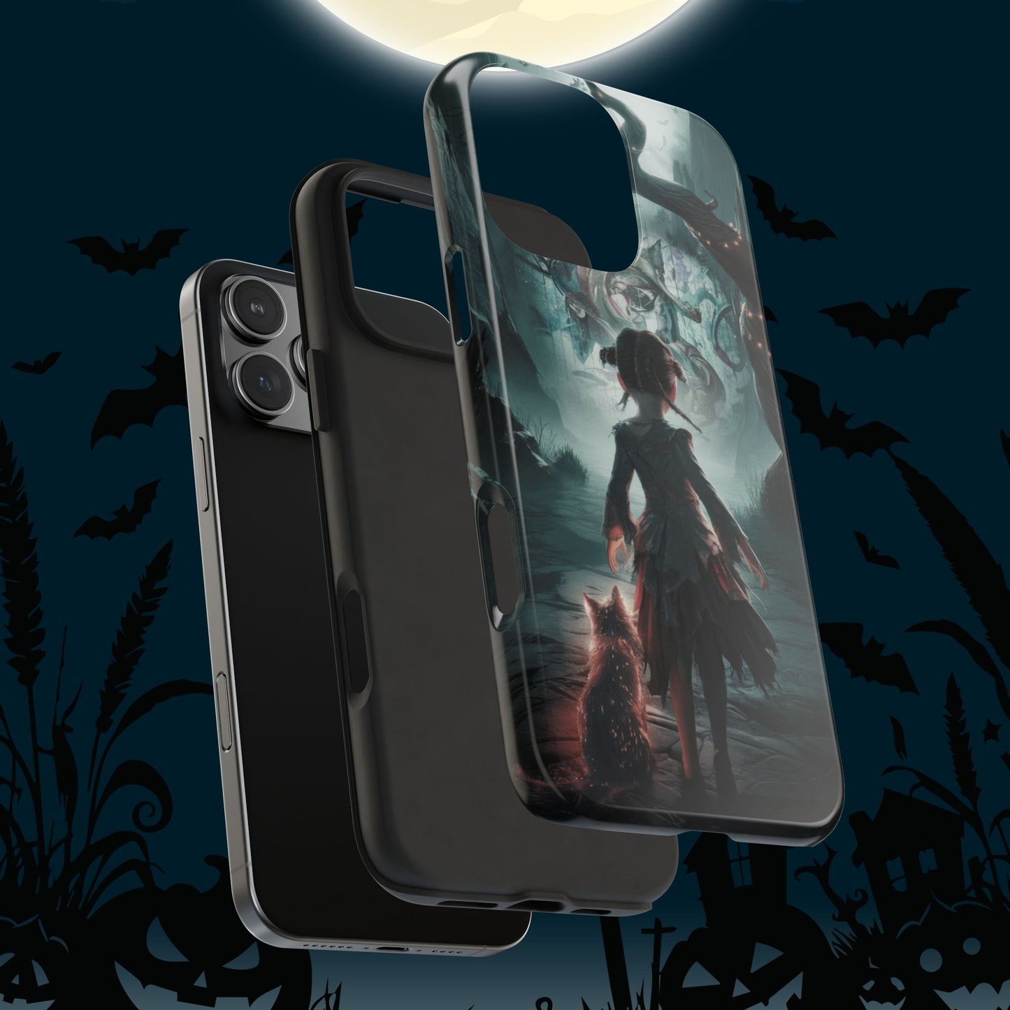 Feline Festivities Wireless Charging Support Tough Case.