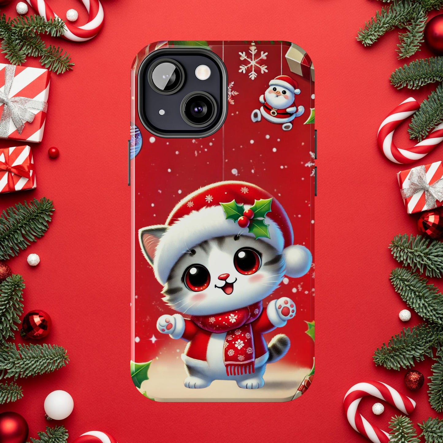Purrfect Wishes Wireless Charging Support Tough Case