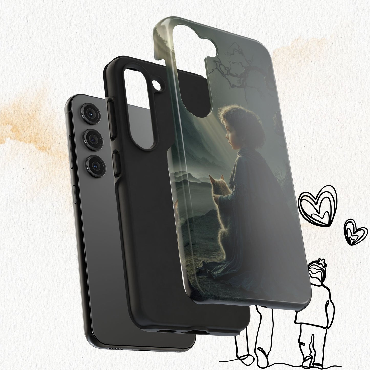 Meowtime Mate Wireless Charging Support Tough Case.