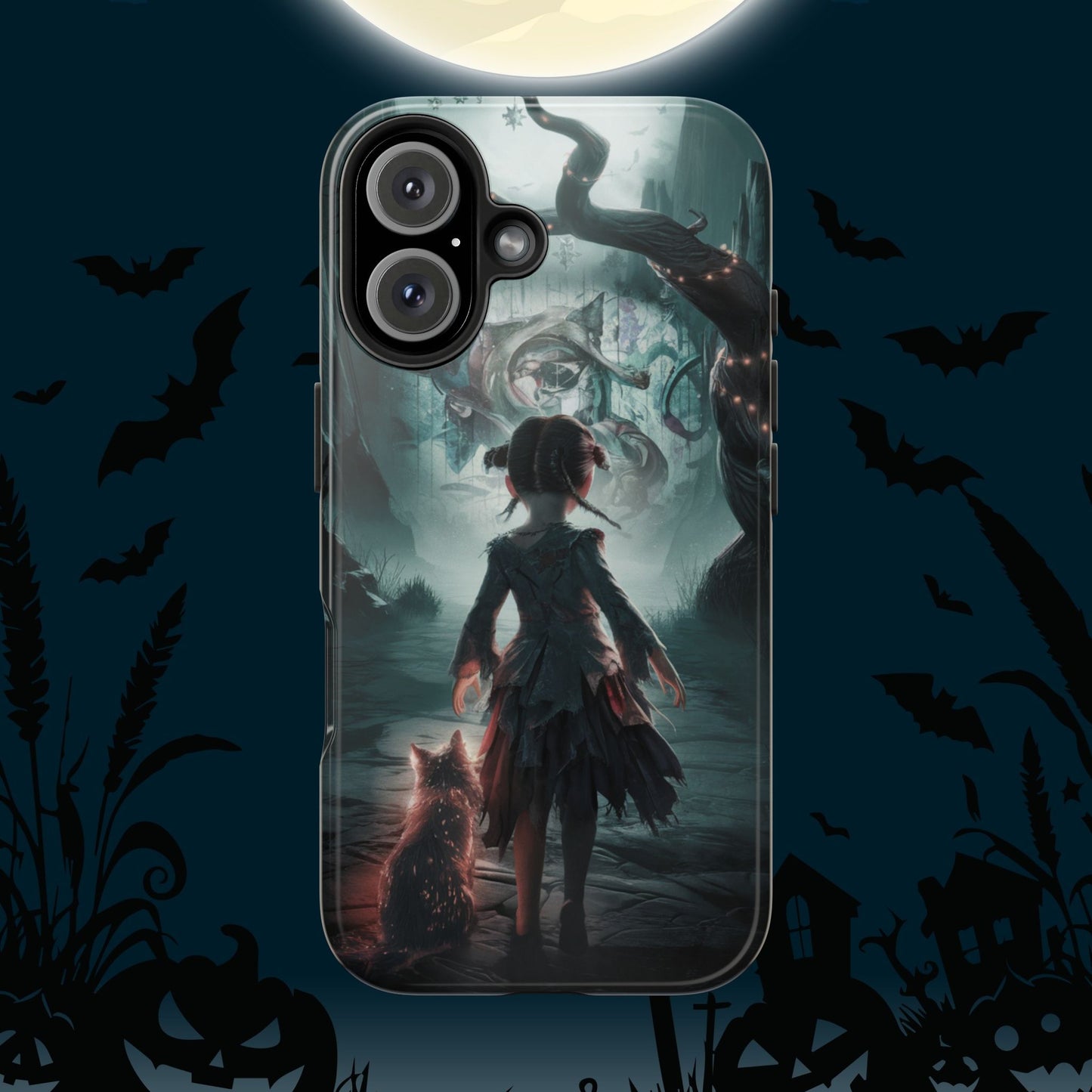 Feline Festivities Wireless Charging Support Tough Case.