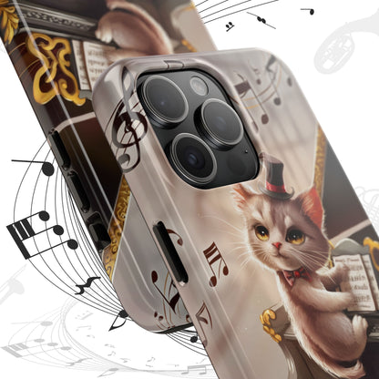 Meowsic Shield Wireless Charging Support Tough Case
