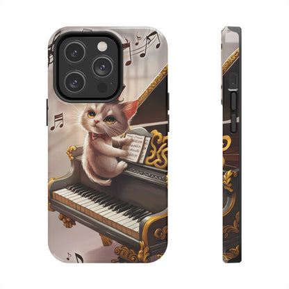 Meowsic Shield Wireless Charging Support Tough Case