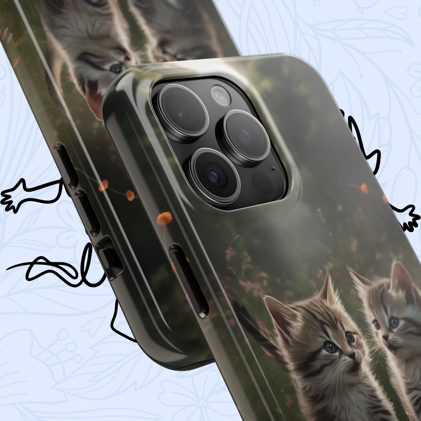 Furever Friends Wireless Charging Support Tough Case