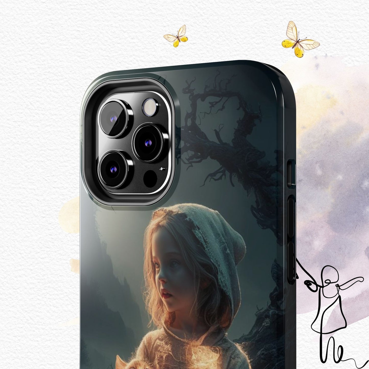 Glitter Guardian Wireless Charging Support Tough Case
