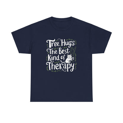 Tree Hug Best Kind of Therapy Cotton T-Shirt