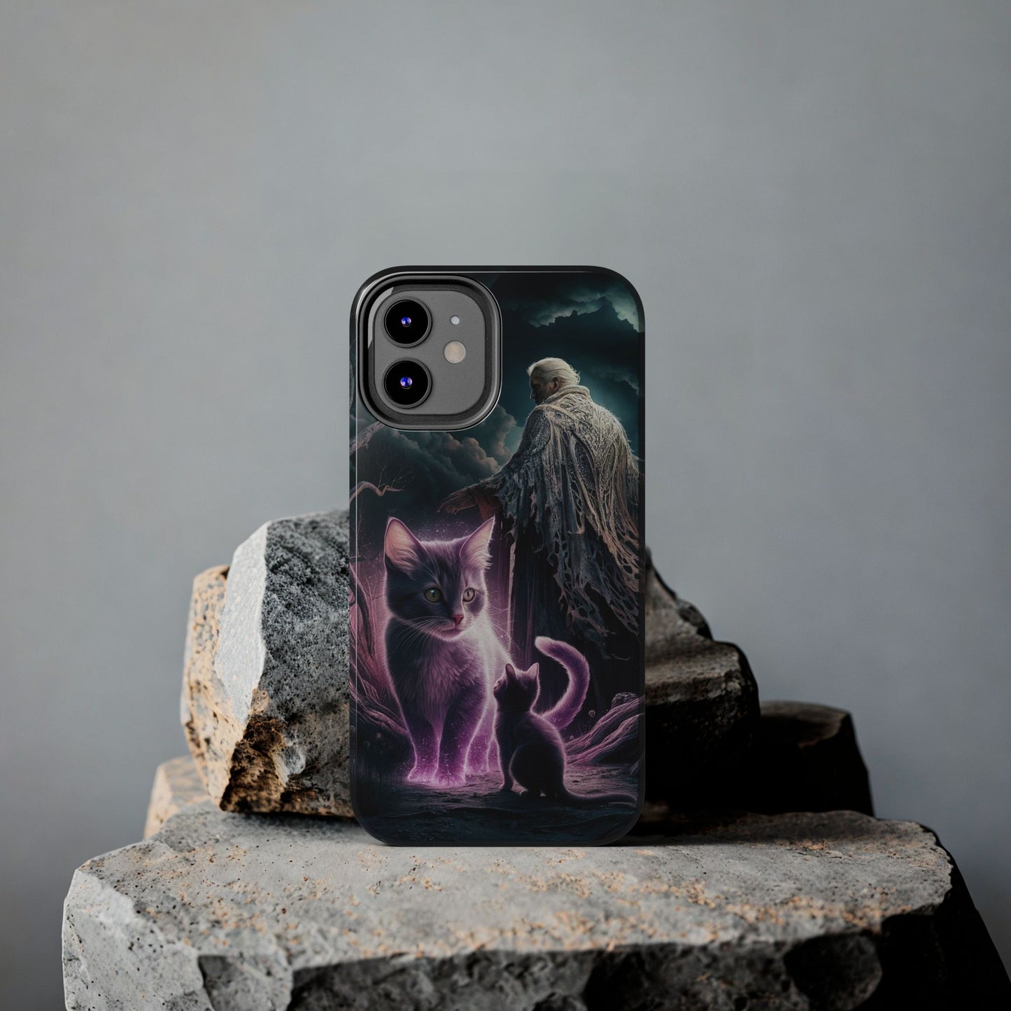 Meowmoirs Wireless Charging Support Tough Case