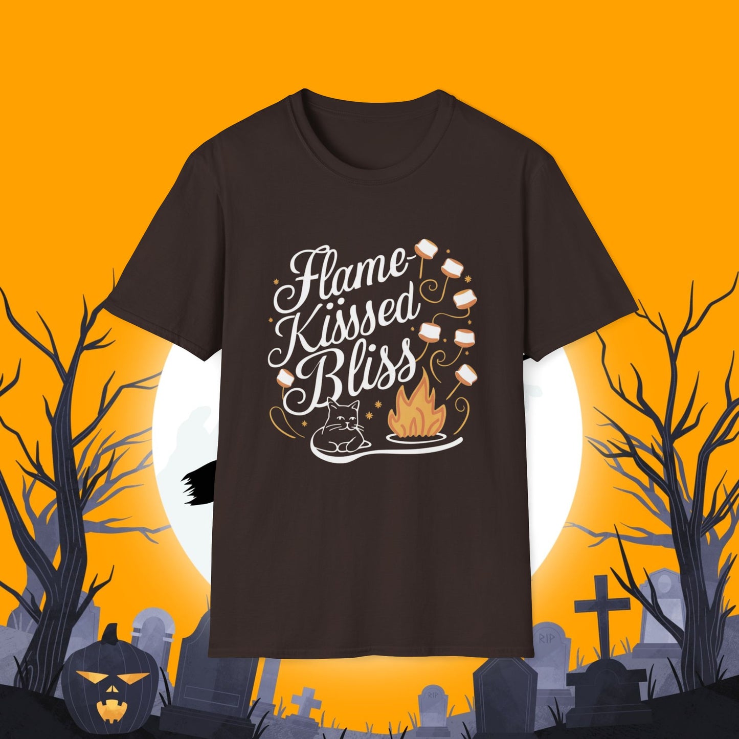Flame Kiss Bliss Cotton Men Tshirt