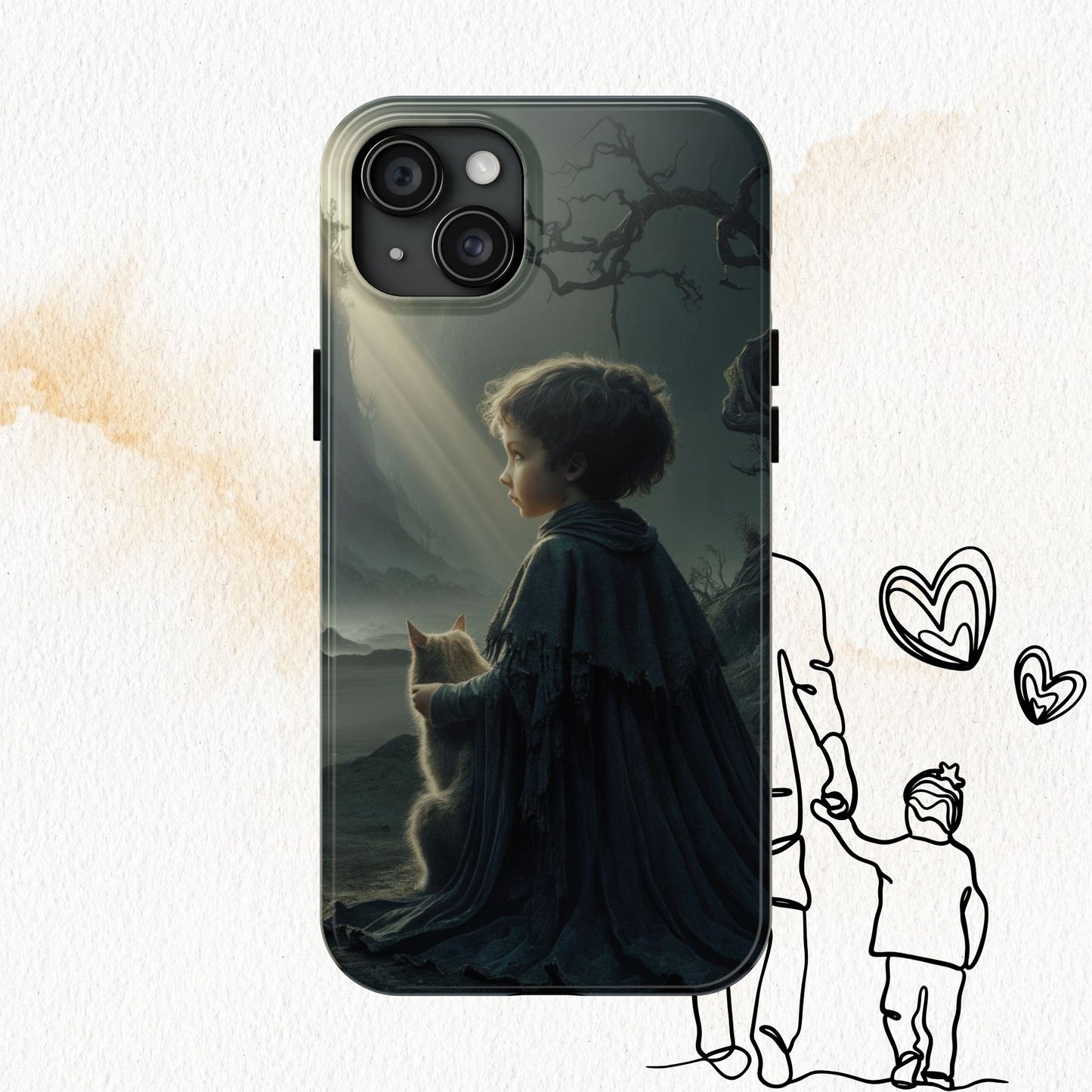 Meowtime Mate Wireless Charging Support Tough Case.