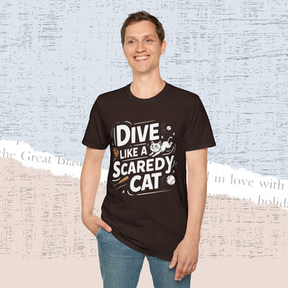Dive Like Scaredy Cat Cotton Men Tee