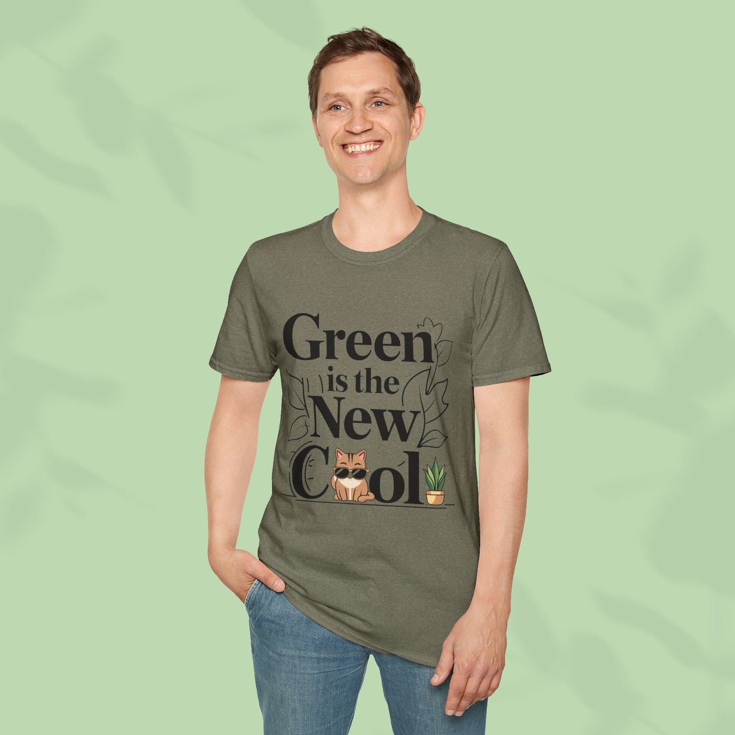Green Is The New Cool Cotton T-Shirt