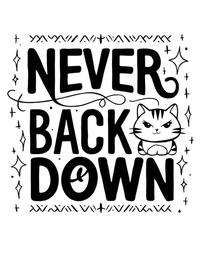 Never Back Down Infant Cotton T-Shirt