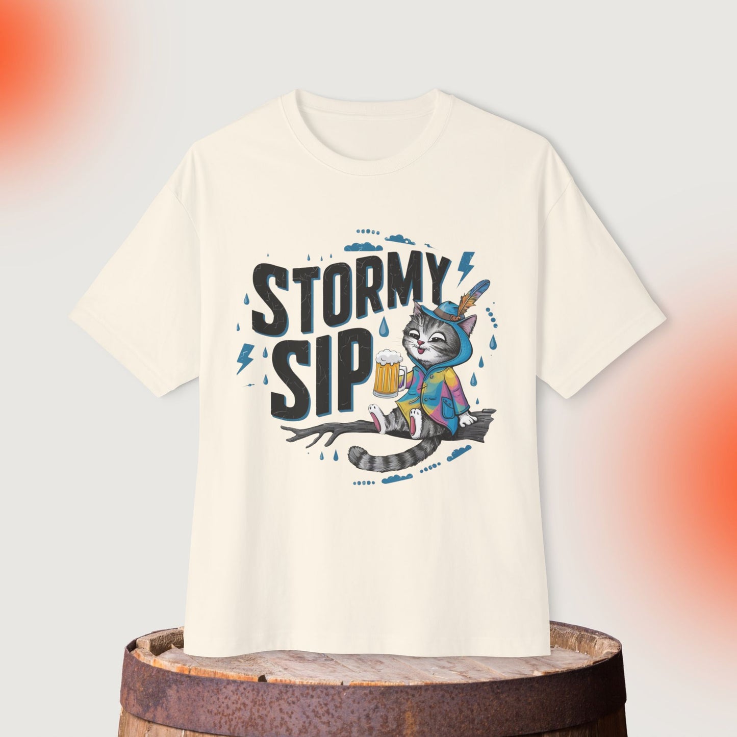 Story Sip Unisex Beerlover Oversized Boxy Tshirt