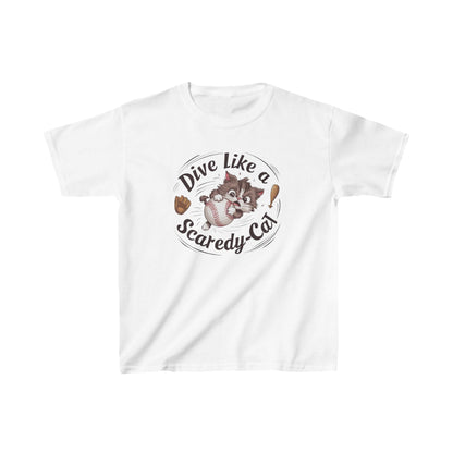 Dive Like Scaredy kid Cotton T-Shirt