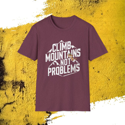 Climb Mountain Cotton Men T-Shirt