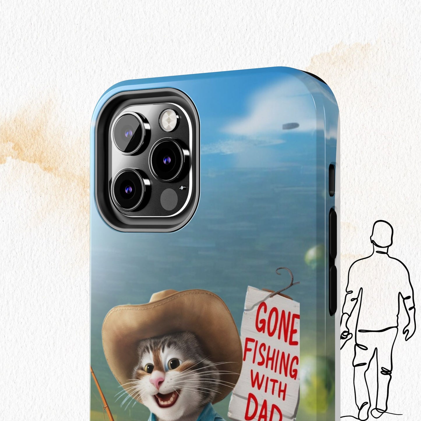 Dadcat Defender Wireless Charging Support Tough Case