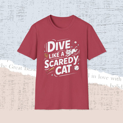 Dive Like Scaredy Cat Cotton Men Tee